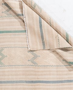 Vintage Circa 1940 Tan Turkish Kilim Flatweave Rug