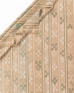 Vintage Circa 1940 Tan Turkish Kilim Flatweave Rug