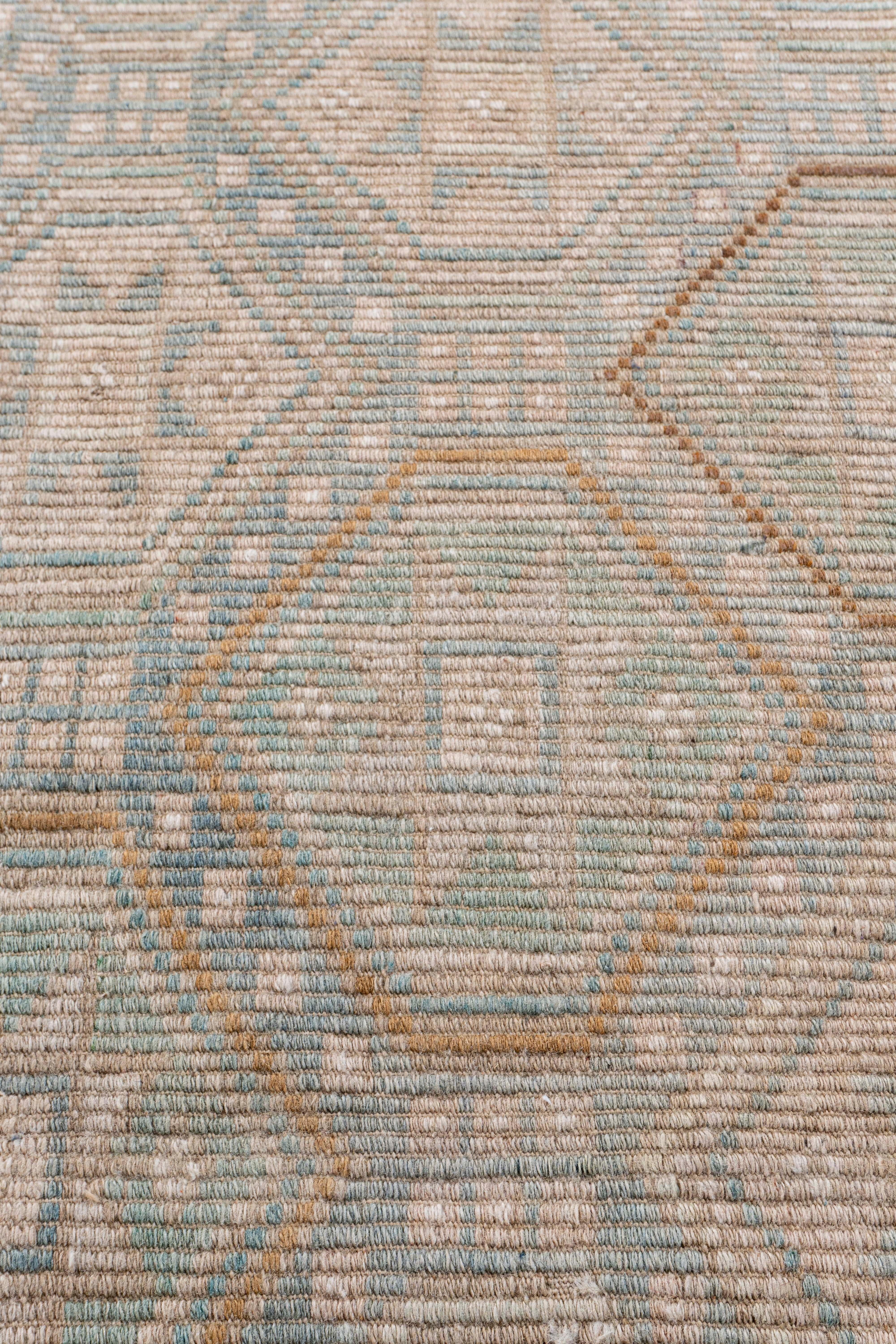 Tissé à la main Rug & Kilim Vintage Circa 1940 Tan Turc Flatweave en vente