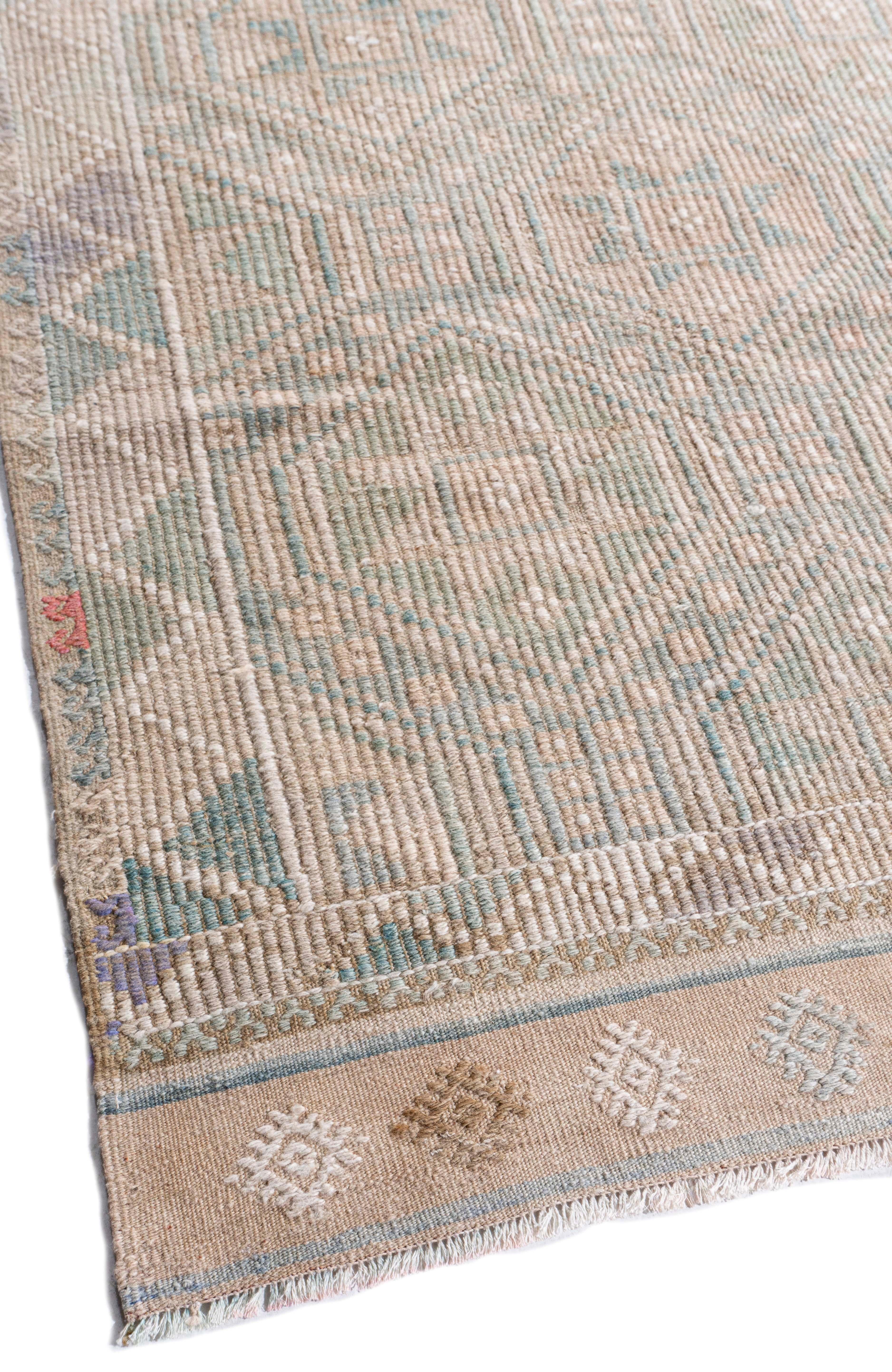 Rug & Kilim Vintage Circa 1940 Tan Turc Flatweave en vente 2