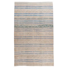 Rug & Kilim Vintage Circa 1940 Tan Turc Flatweave