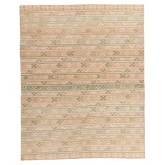 Rug & Kilim Vintage Circa 1940 Tan Turc Flatweave