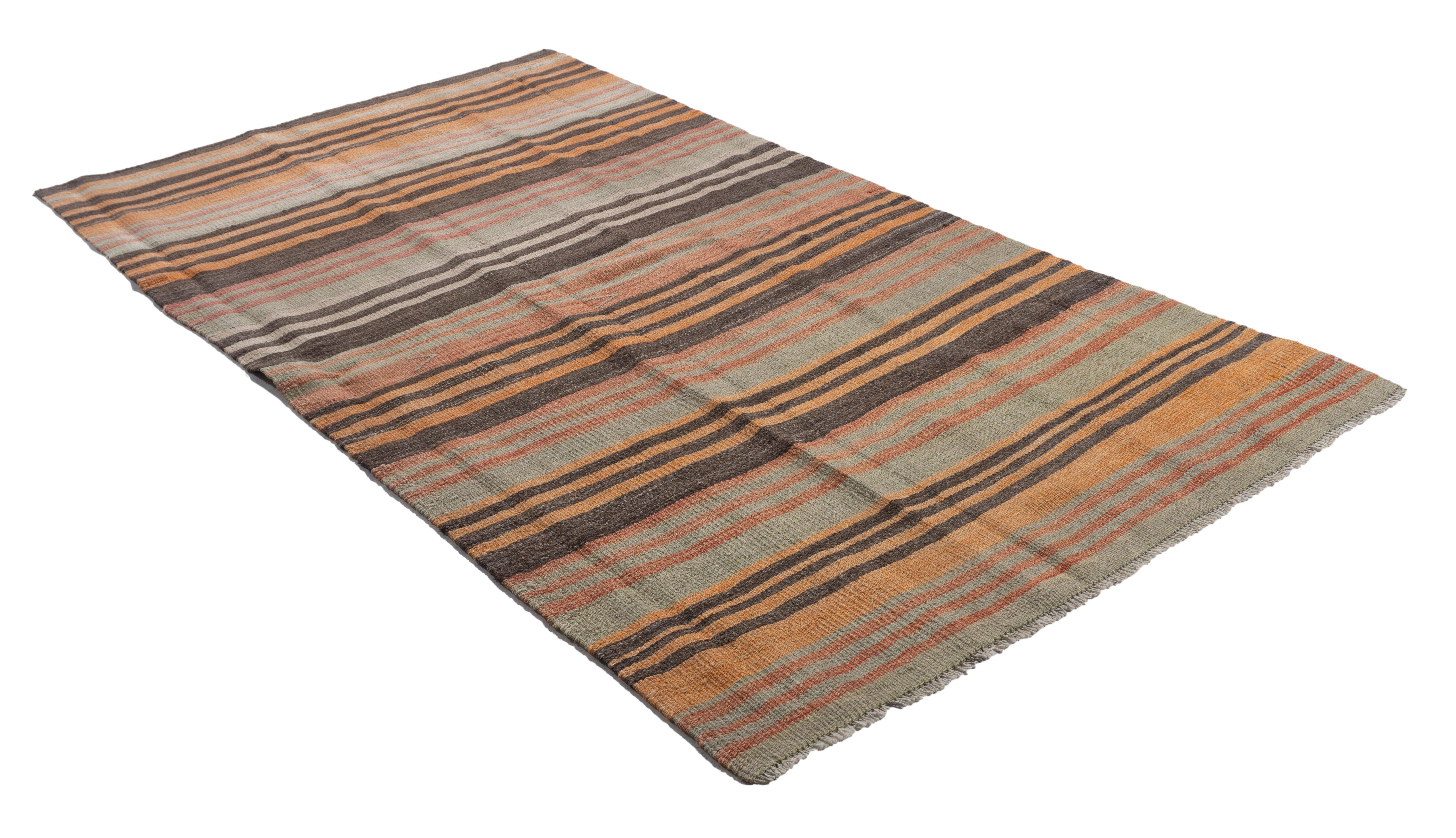 Vintage By, circa 1940, Rug & Kilim turco a tessitura piatta in vendita 4