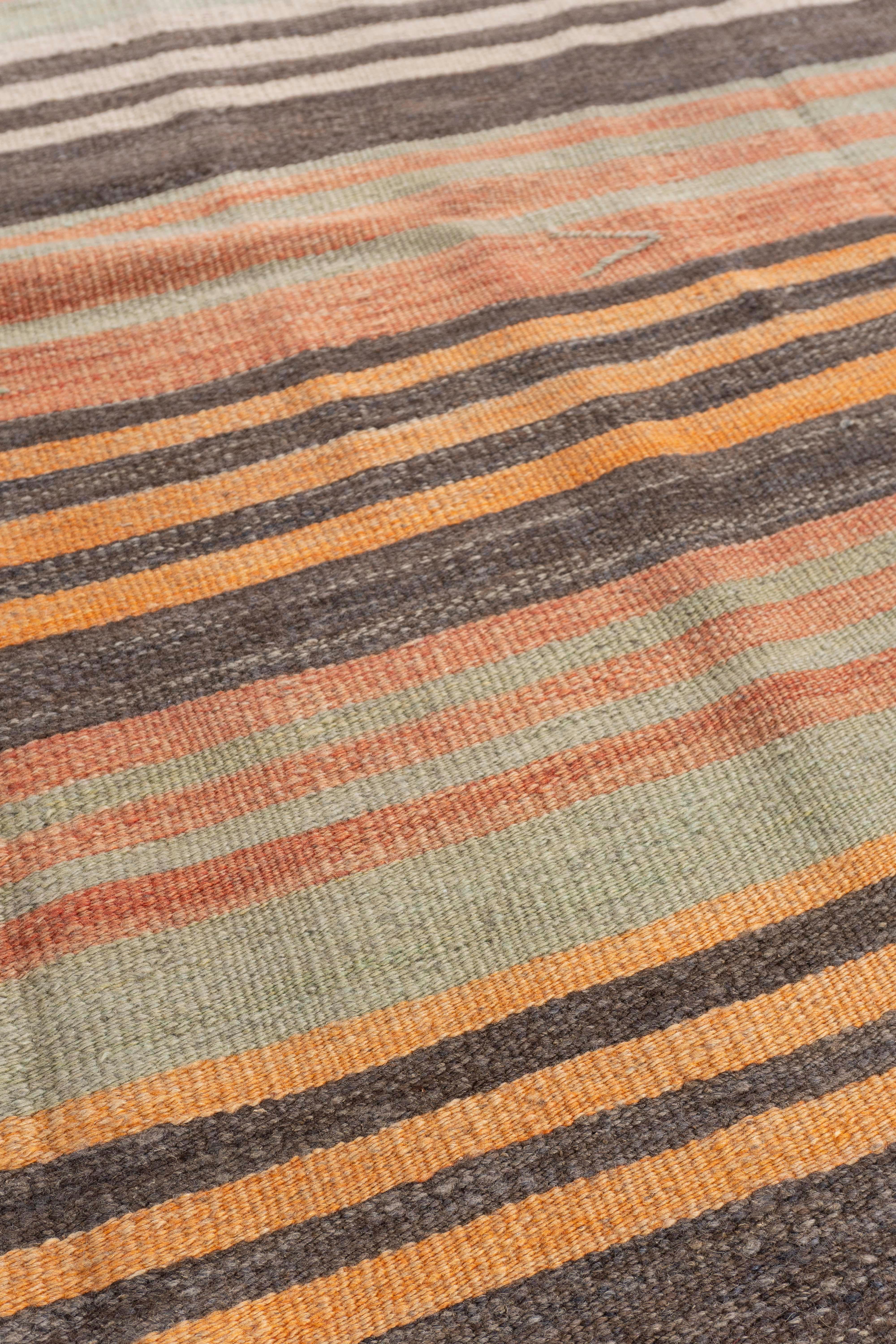 Vintage By, circa 1940, Rug & Kilim turco a tessitura piatta in vendita 6