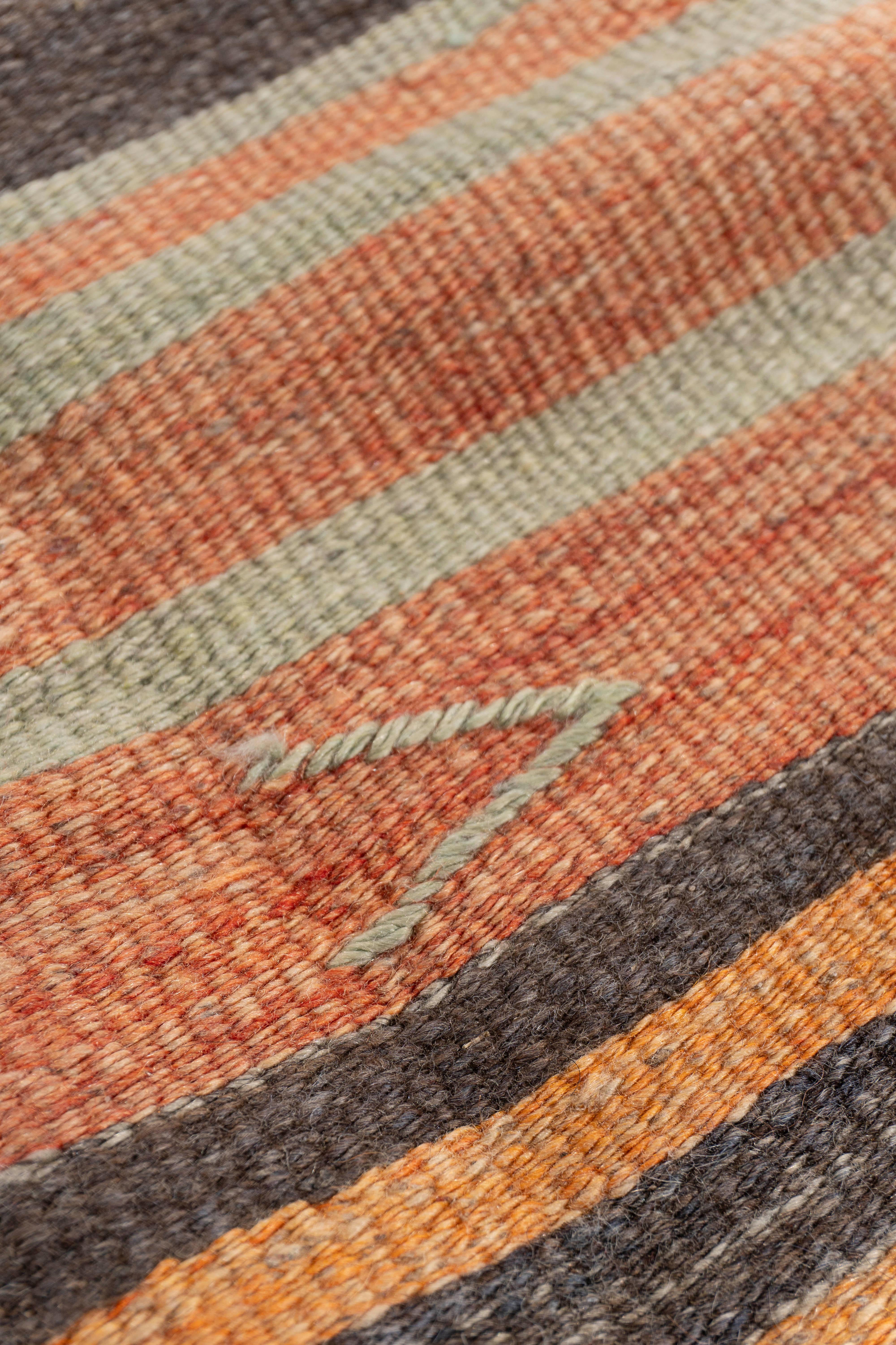 Vintage By, circa 1940, Rug & Kilim turco a tessitura piatta In condizioni buone in vendita a New York, NY