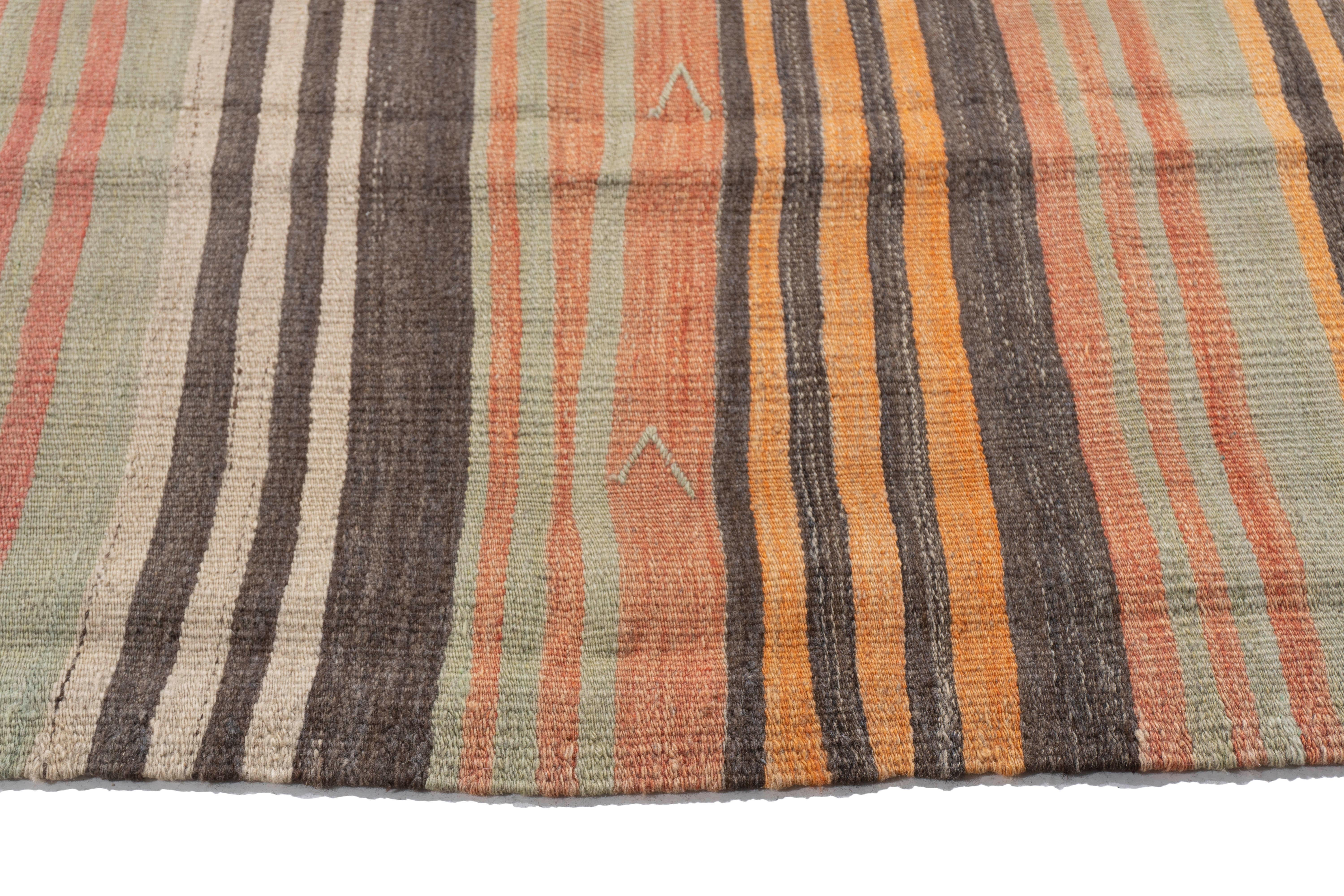 Lana Vintage By, circa 1940, Rug & Kilim turco a tessitura piatta in vendita