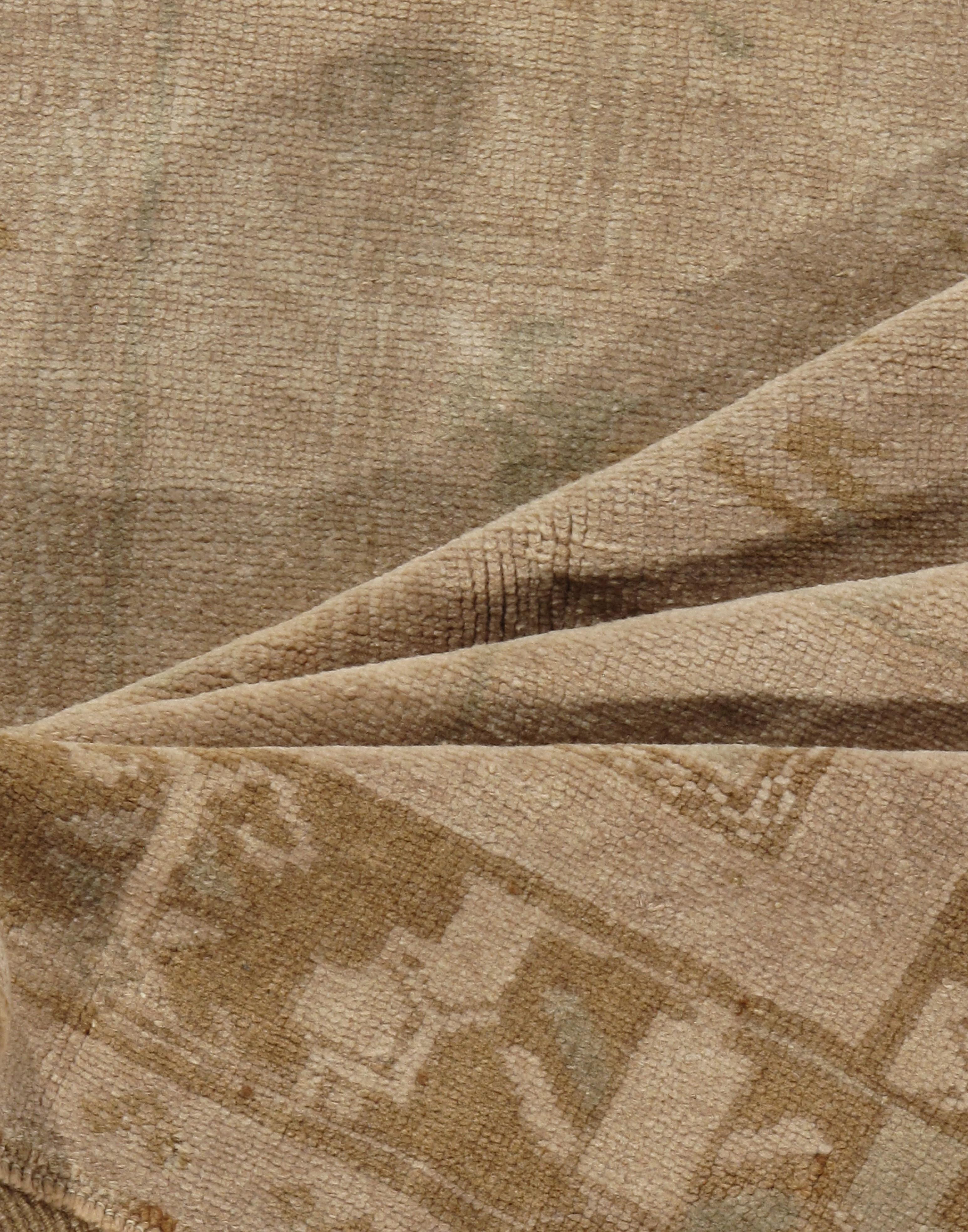 Turco Tappeto Oushak turco d'epoca, circa 1940, 4'4 x 9'4 in vendita