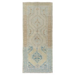 Vintage Circa 1940 Turkish Oushak Rug, Hand-Knotted Wool, 4'7 x 7'5