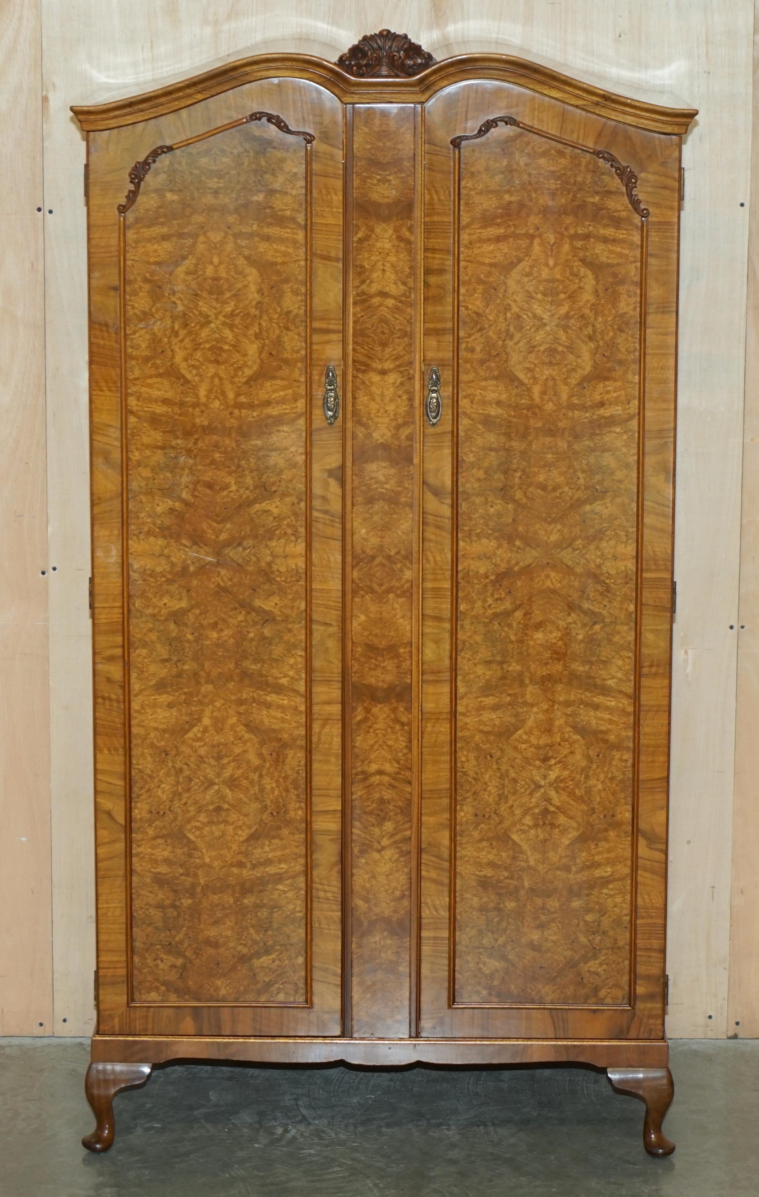 Royal House Antiques

Royal House Antiques is delighted to offer for sale this stunning, original circa 1940’s Alfred Cox Art Deco large Wardrobe with a compendium of drawers and shelves inside which is part of a suite

Please note the delivery fee