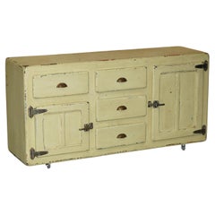 VINTAGE CIRCA 1940's COLD STORAGE SIDEBOARD CUPBOARD WITH ORIGINAL FIXTURES