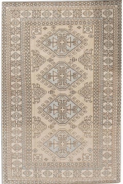 Alfombra turca Oushak Vintage Circa 1940  5' x 6'8