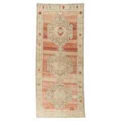 Runner in lana annodato a mano Vintage By 194, Terracotta, 5'1 x 11'9