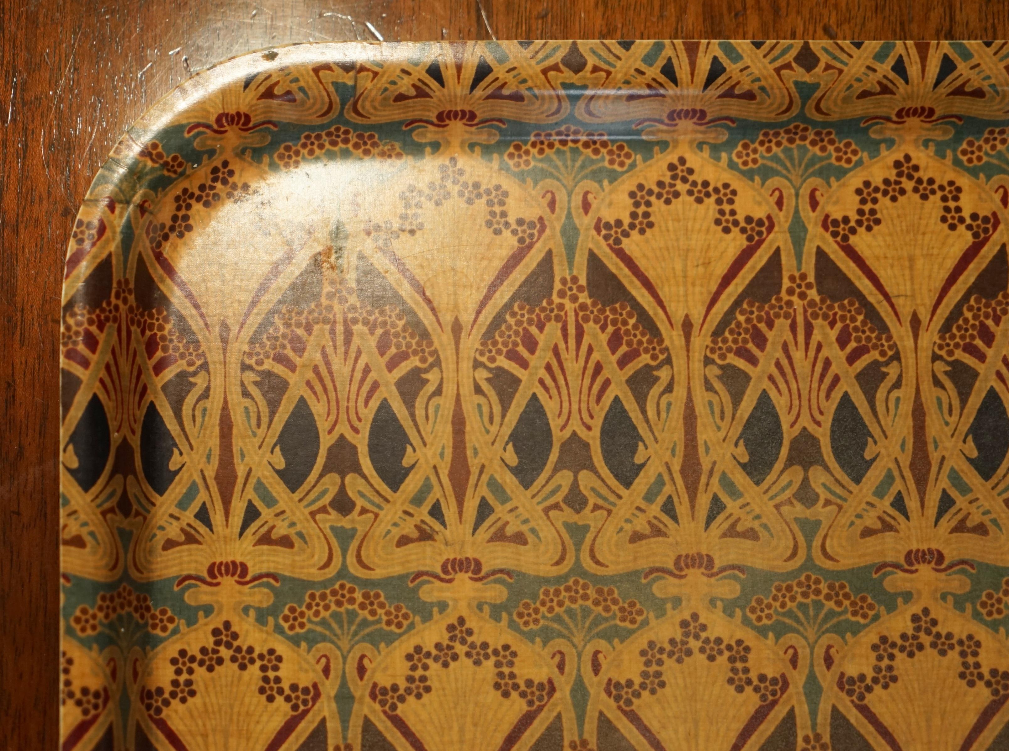 We are delighted to offer for sale this lovely hand made in England Liberty’s of London serving tray circa 1950’s.

A very decorative and collectable tray, this is one of the earliest examples with the Ianthe pattern having a yellow hew to