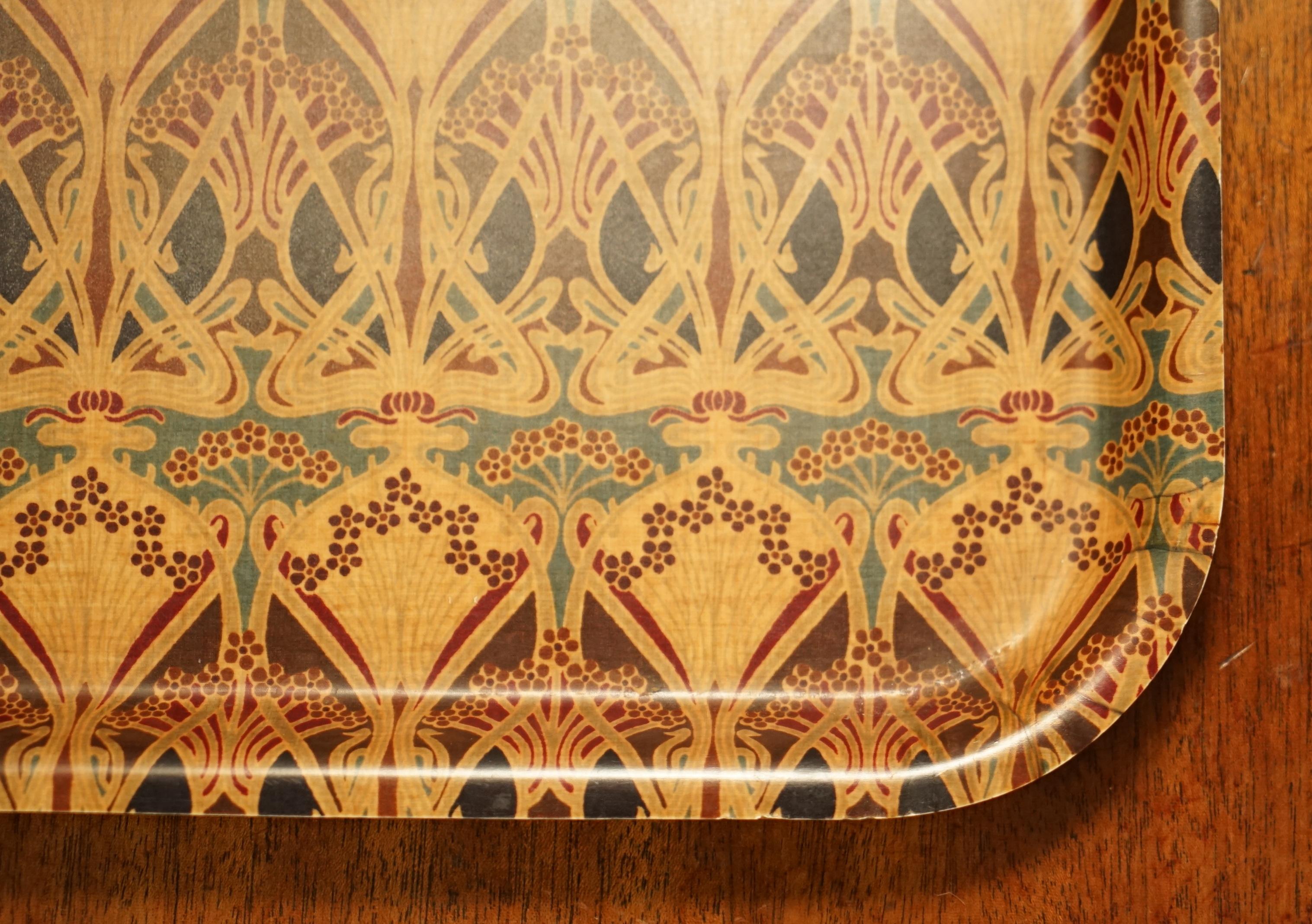 English Vintage circa 1950's Liberty's London Ianthe Serving Dinner Tray Very Cool