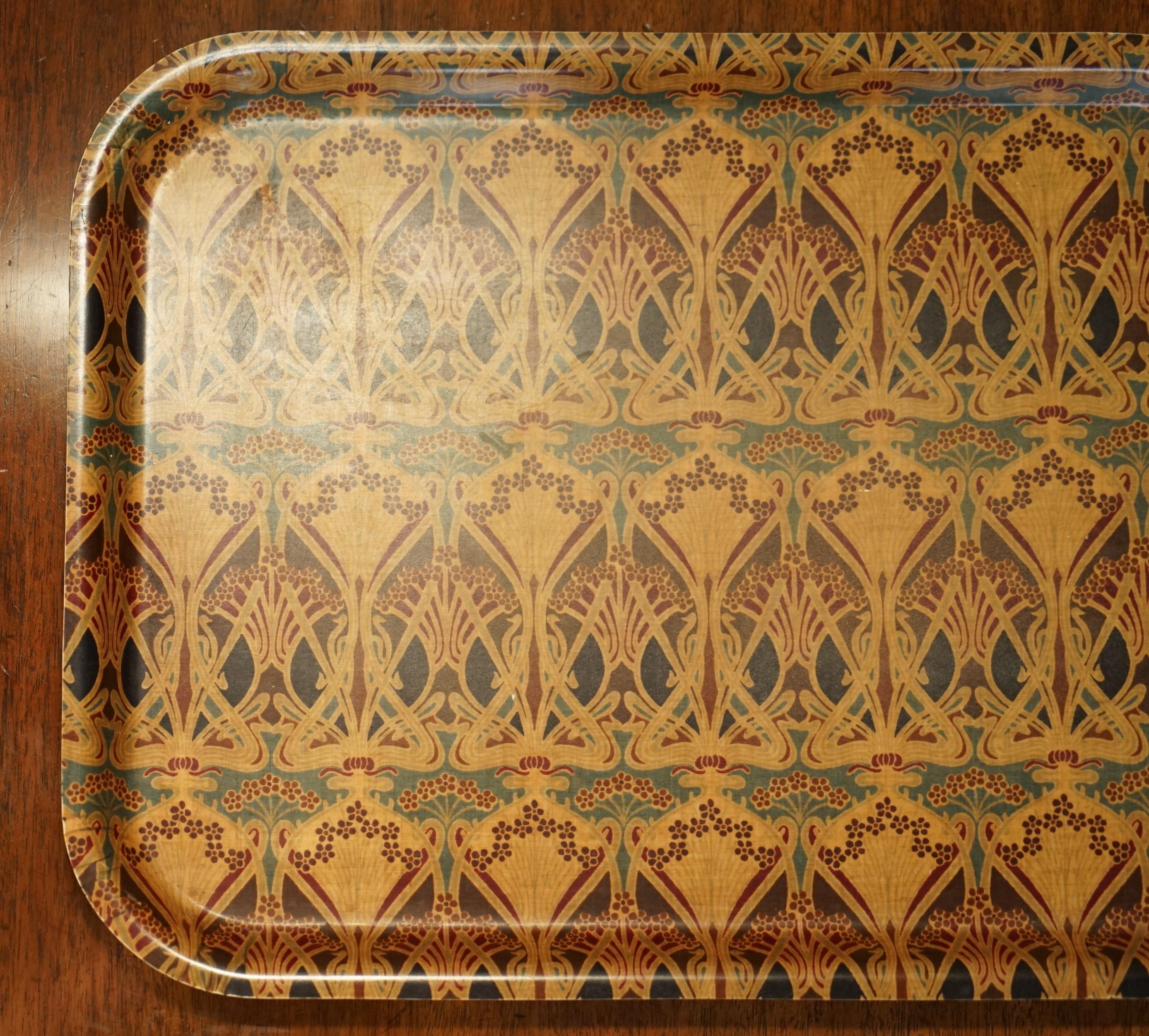 Vintage circa 1950's Liberty's London Ianthe Serving Dinner Tray Very Cool In Good Condition In West Sussex, Pulborough