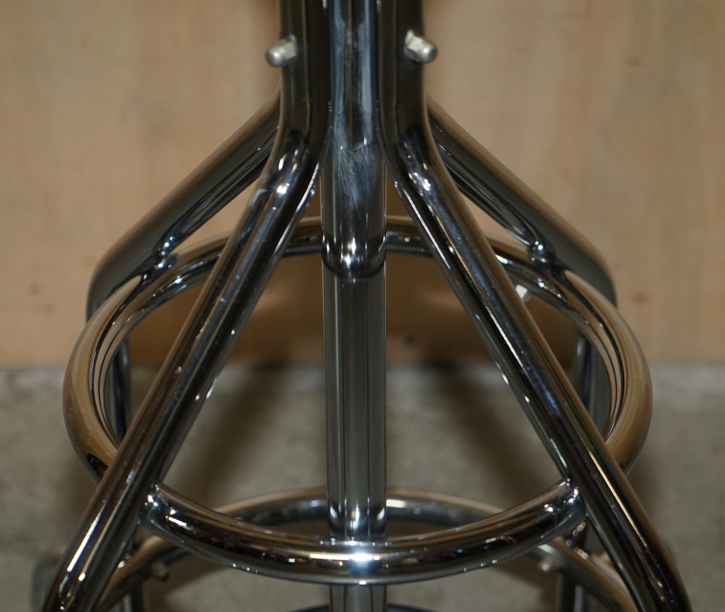 Mid-20th Century Vintage circa 1950's Spinning Top Industrial Chrome Framed Coat & Hat Stand For Sale