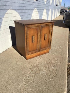 Vintage Circa 1960 Mid-Century Modern Bassett "Mayan" Nightstand