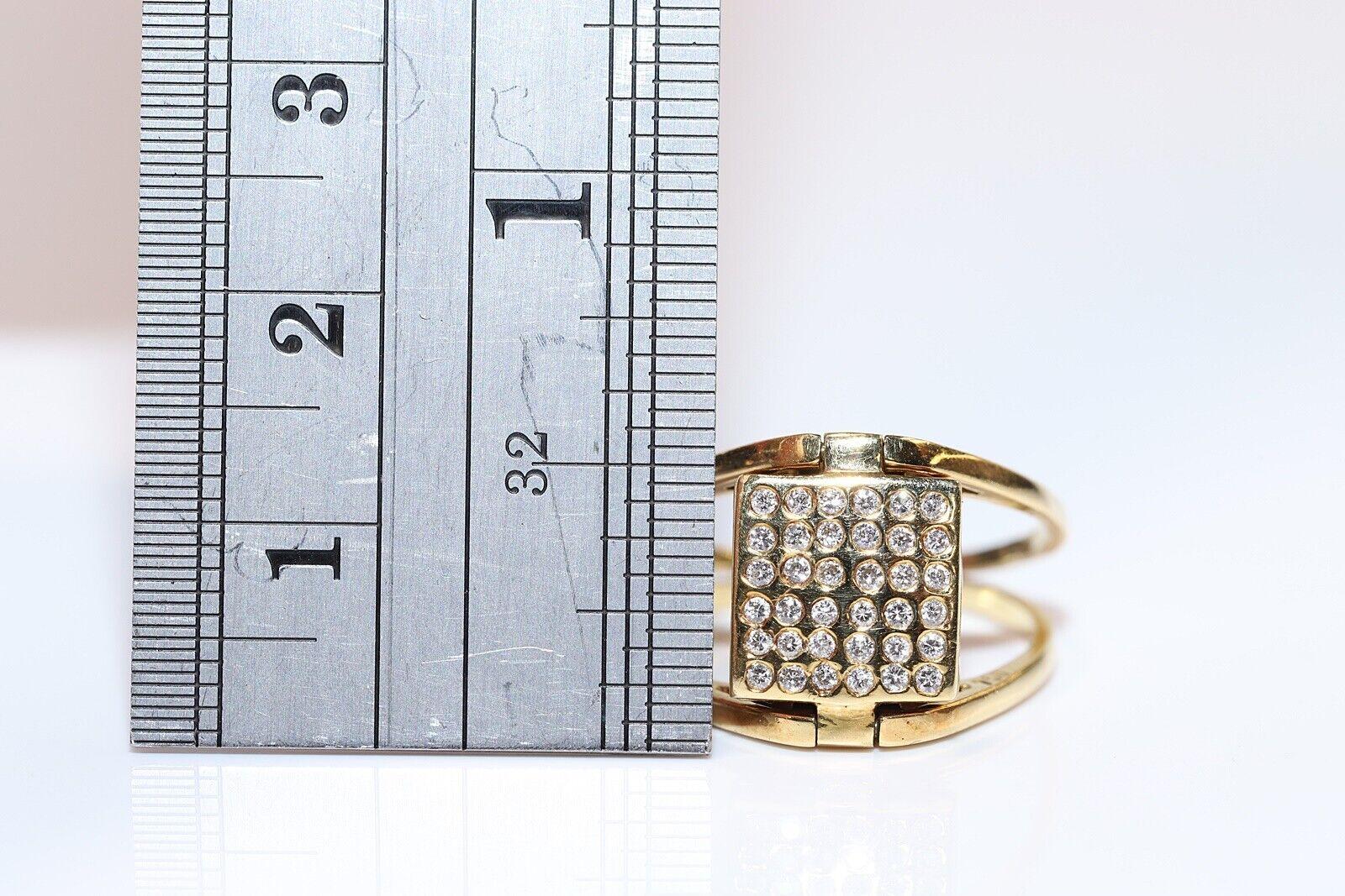Zwei- Face-Ring aus 18 Karat Gold mit natürlichem Diamant und Rubin, Vintage, ca. 1960er Jahre (Retro) im Angebot
