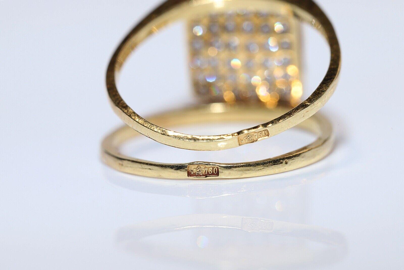 Zwei- Face-Ring aus 18 Karat Gold mit natürlichem Diamant und Rubin, Vintage, ca. 1960er Jahre im Angebot 1