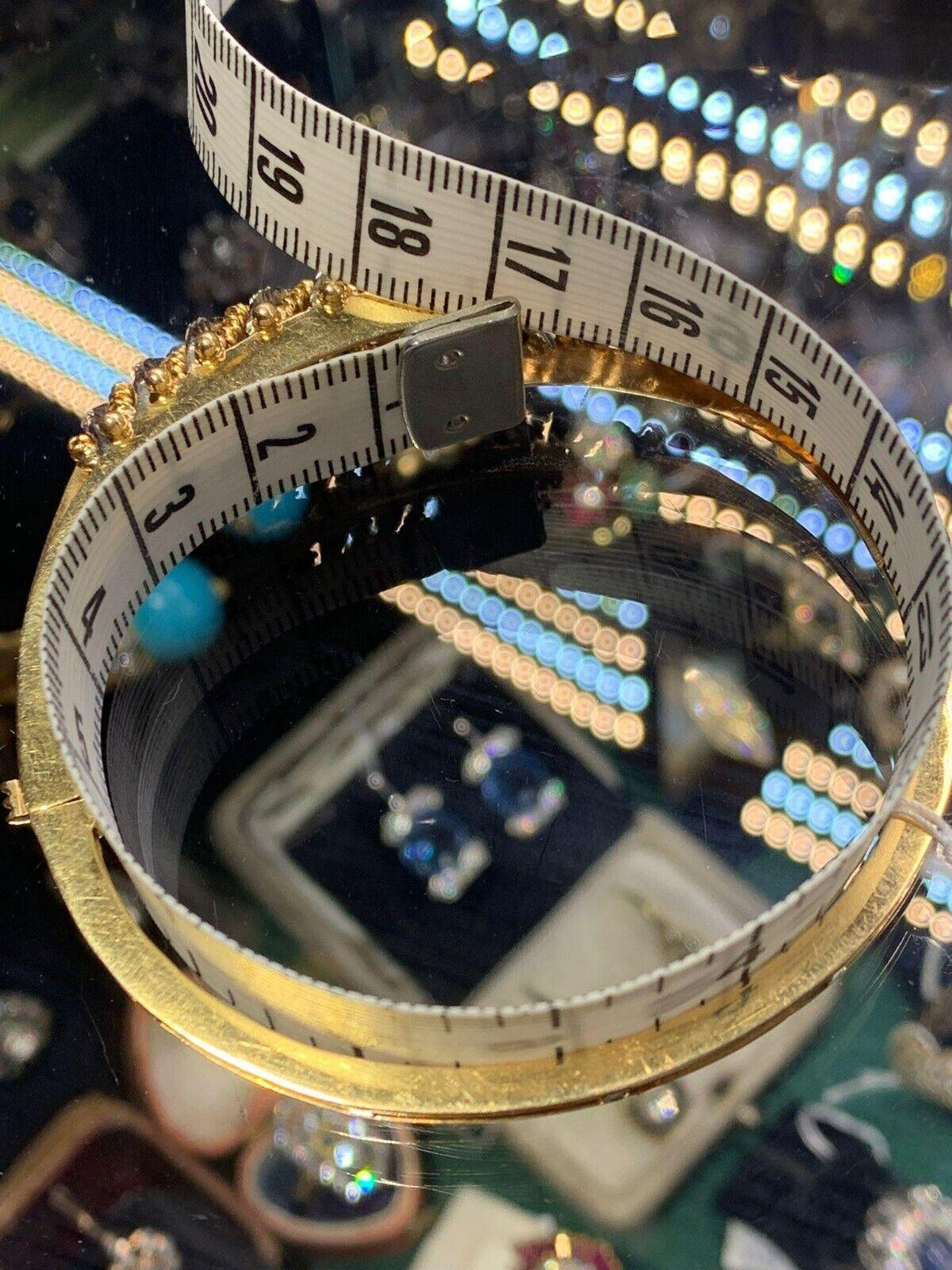 Dekoriertes Vintage-Armband aus 18 Karat Gold mit natürlichem Diamanten im Rosenschliff, ca. 1960er Jahre im Angebot 10