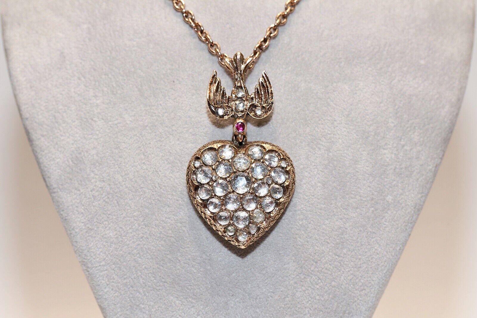 In very good condition.
Total weight is 22.9 grams.
Totally is diamond  about 3.70 carat.
The diamond is has  G-H color and vs-vvs clarity.
Totally  lenght is chain 48 cm...
Acid tested to be 8k real gold.
Please contact for any questions.....
