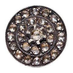 Vintage Circa 1960s 8k Gold Natural Rose Cut Diamond Ring