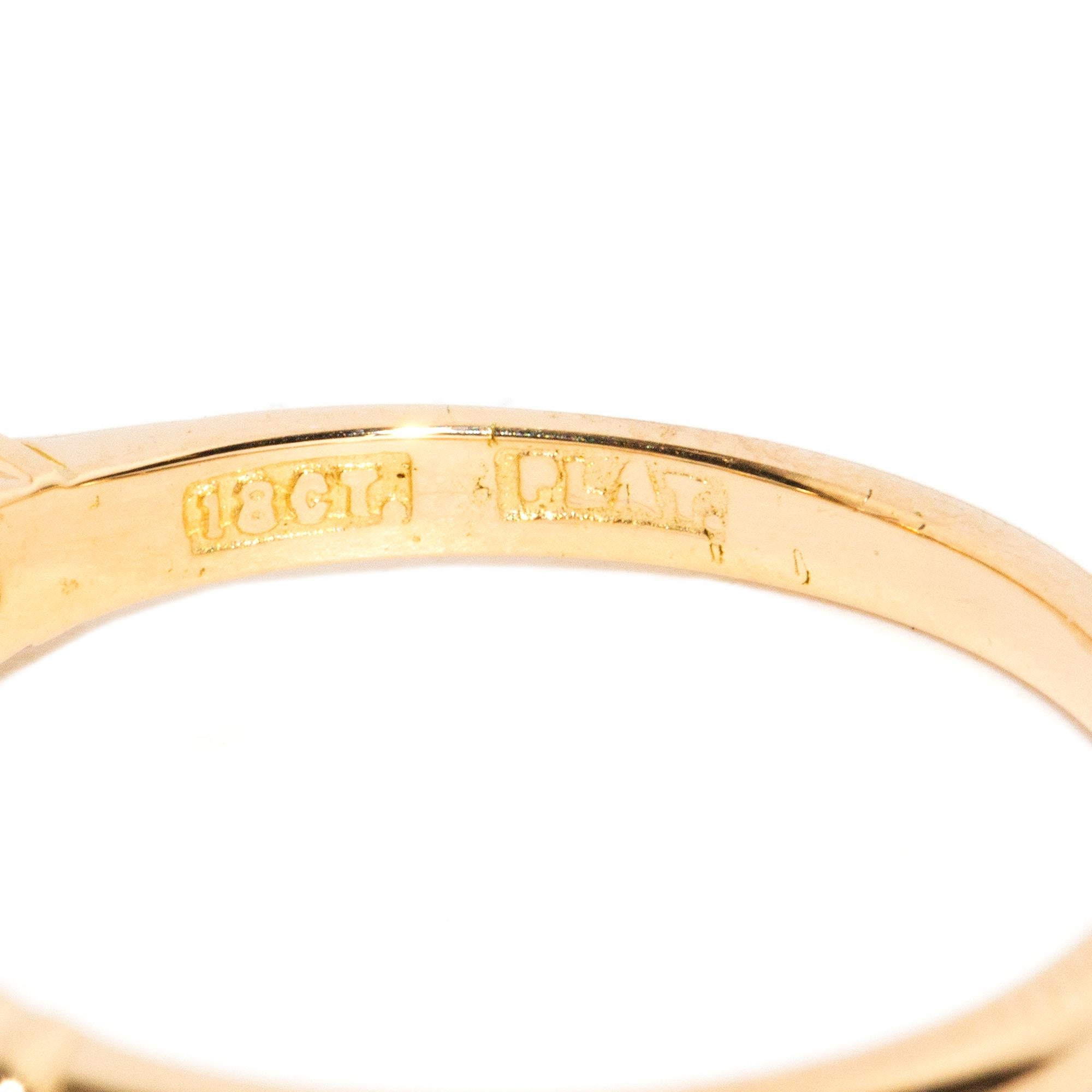 Stapelbarer Ring aus Platin und 18 Karat Gelbgold mit Diamanten, ca. 1960er Jahre 3