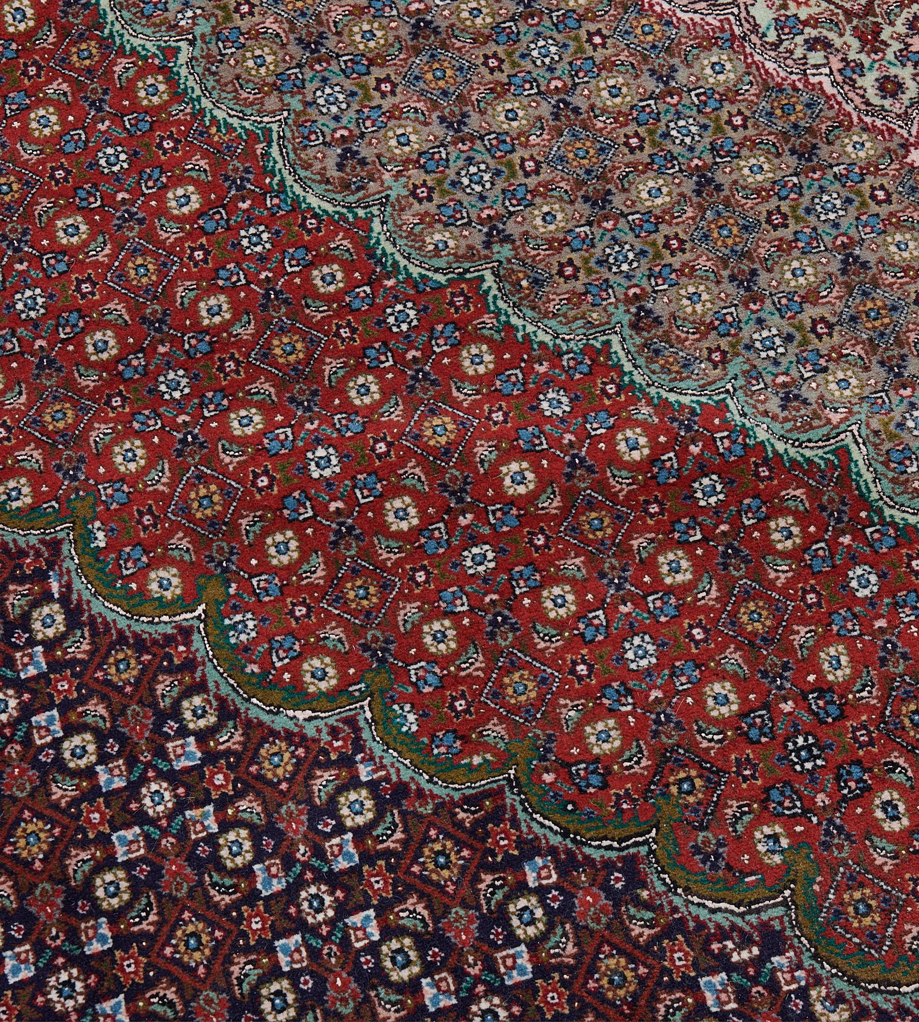 Vintage Circa 1970 Hand-knotted Tabriz Persian Rug For Sale 2