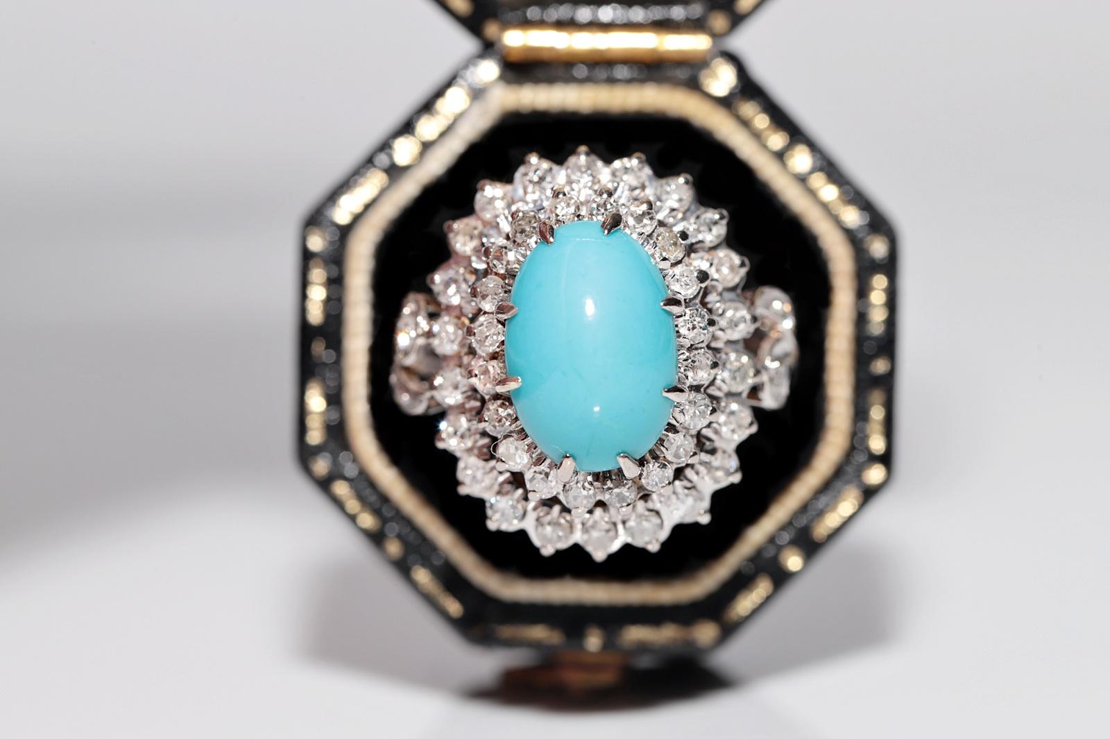 In very good condition.
Total weight is 6.3 grams.
Totally is diamond 0.75 ct.
The diamond is has H-I-J-K-L-Pique 1 clarity.
Ring size is US 7
We can make any size.
Box is not included.
Please contact for any questions.