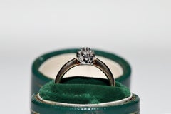 Vintage Circa 1970s 14k Gold Natural Diamond Ring