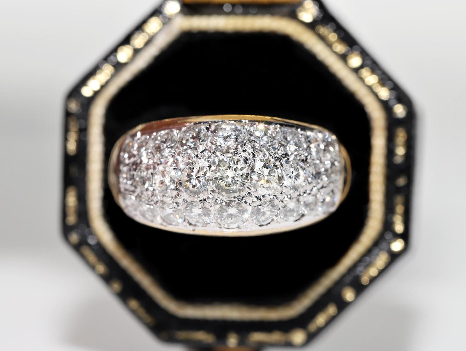 In very good condition.
Total weight is 7.4 grams.
Totally is diamond 1.10 ct.
The diamond is has G-H color vvs-vs clarity.
Ring size is US 5.2 (We offer free resizing)
We can make any size.
Box is not included.
Please contact for any questions.