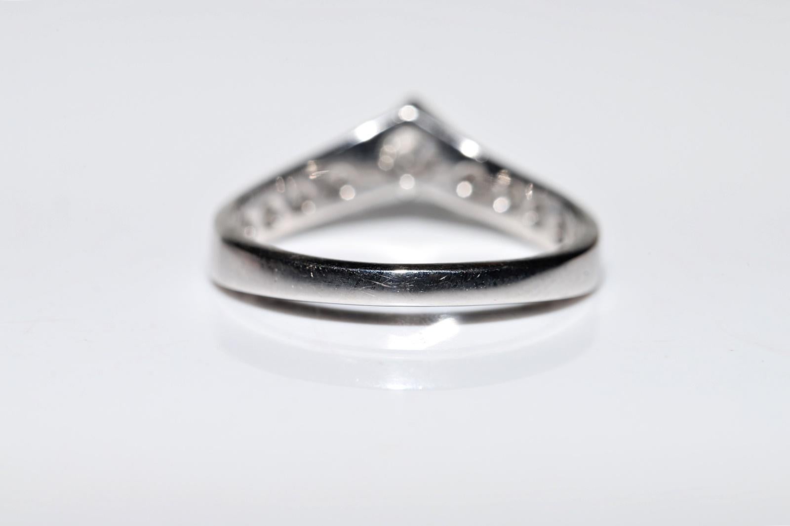 Vintage Circa 1980er Jahre 14k Gold Natürlicher Diamant Dekorierter Vintage-Ring im Angebot 4