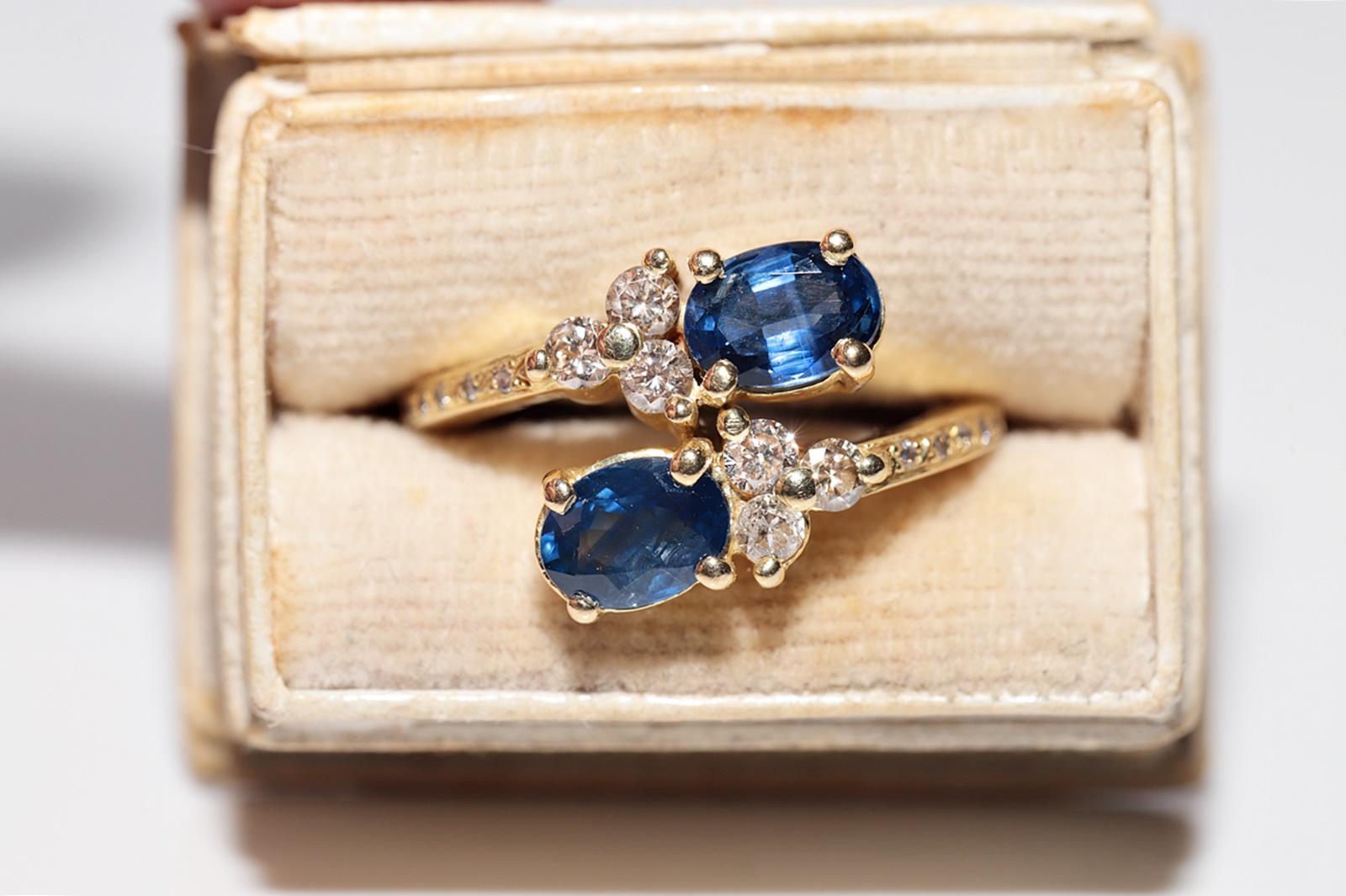 In sehr gutem Zustand.
Das Gesamtgewicht beträgt 6,7 Gramm.
Insgesamt ist Diamant H-I-J-K Farbe und vs-s1 Klarheit.
Insgesamt ist Saphir 1,80 ct.
Ringgröße ist US 6.2
Wir können jede Größe herstellen.
Die Box ist nicht enthalten.
Bitte kontaktieren