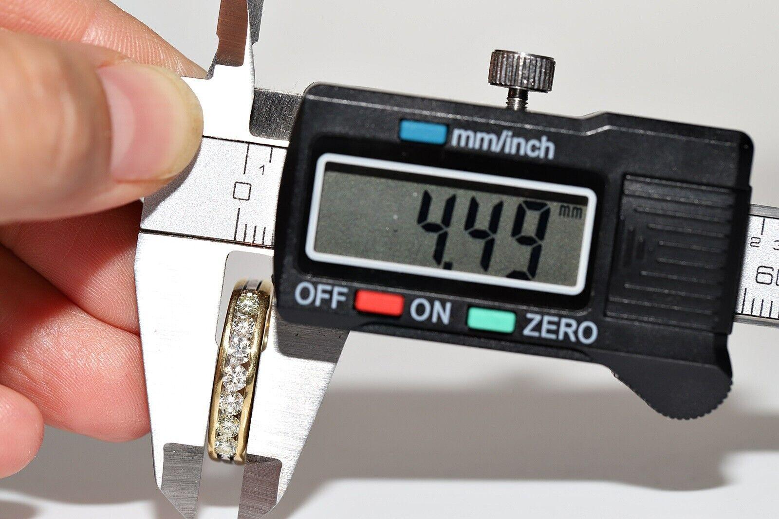 Donna Anello a fascia decorato con diamanti naturali in oro 18 carati, CIRCA GLI ANNI 80 in vendita