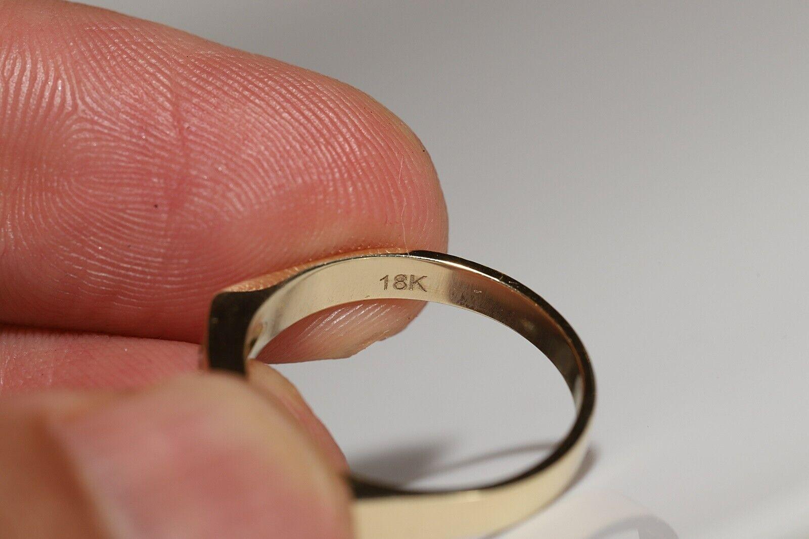 Donna Anello a fascia decorato con diamanti naturali in oro 18 carati, CIRCA GLI ANNI 80 in vendita