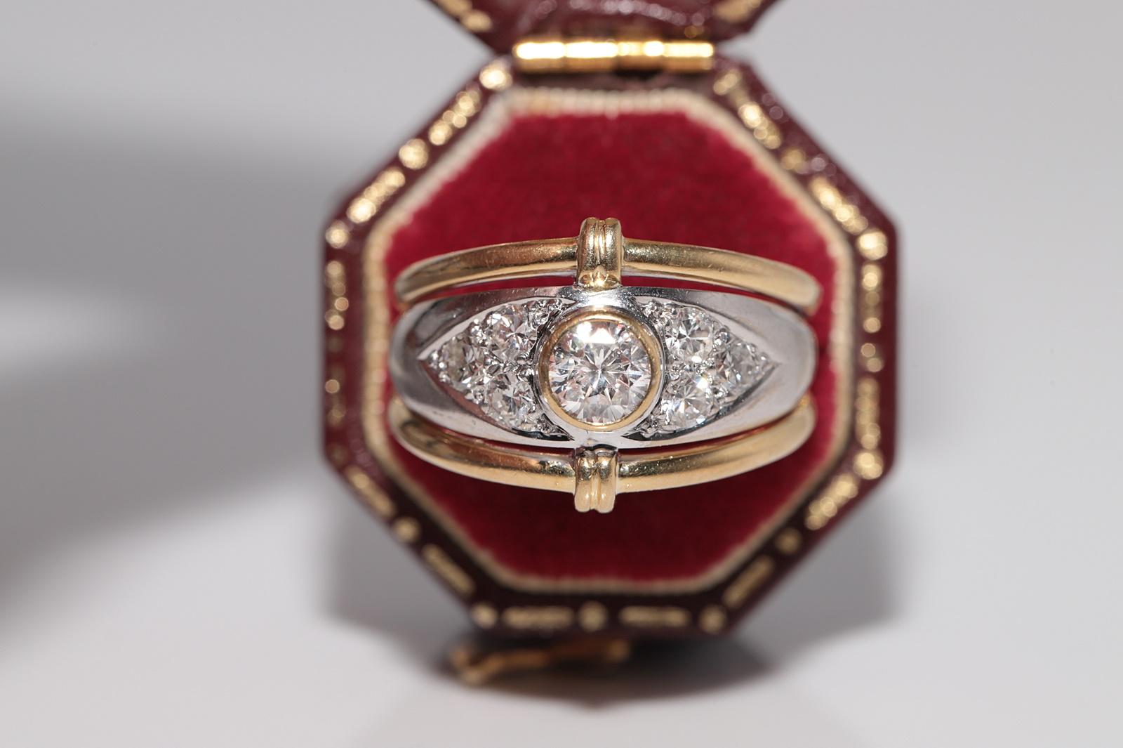 In sehr gutem Zustand.
Das Gesamtgewicht beträgt 8,3 Gramm.
Insgesamt ist der Diamant 1 ct.
Der Diamant ist G-H Farbe und vvs-vs Klarheit.
Ringgröße ist US 7.5
Wir können jede Größe herstellen.
Die Schachtel ist nicht enthalten.
Bitte kontaktieren