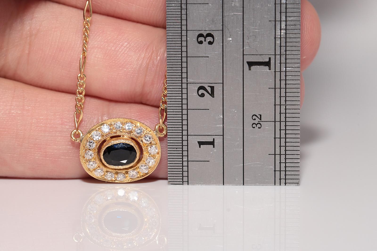 In very good condition.
Total weight is 7.3 grams.
Totally is diamond 0.48 ct.
The diamond is has G color and vvs-vs clarity.
Total lenght is chain 40 cm.
Please contact for any questions.