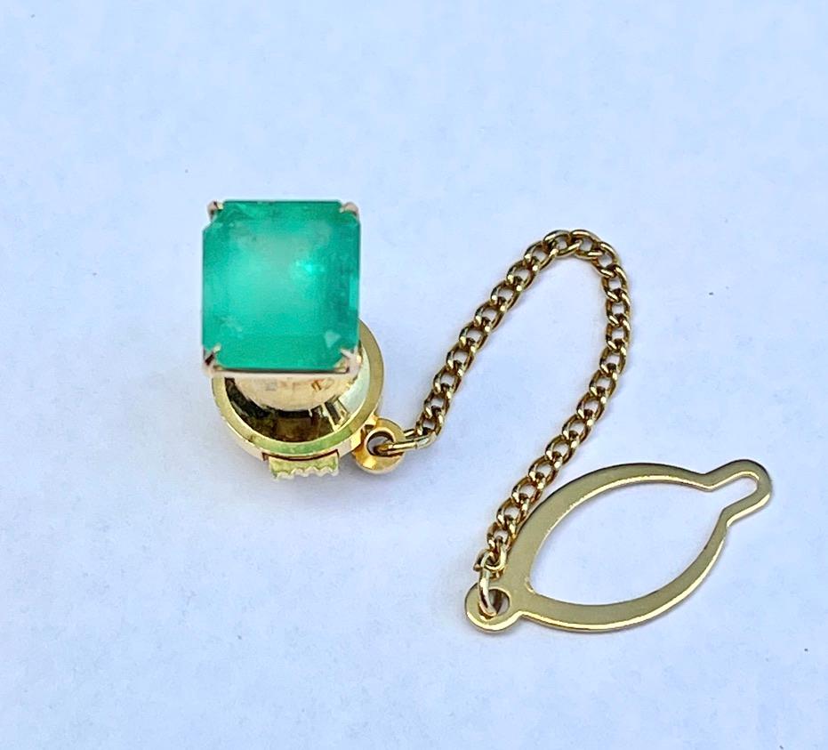 emerald tie clip
