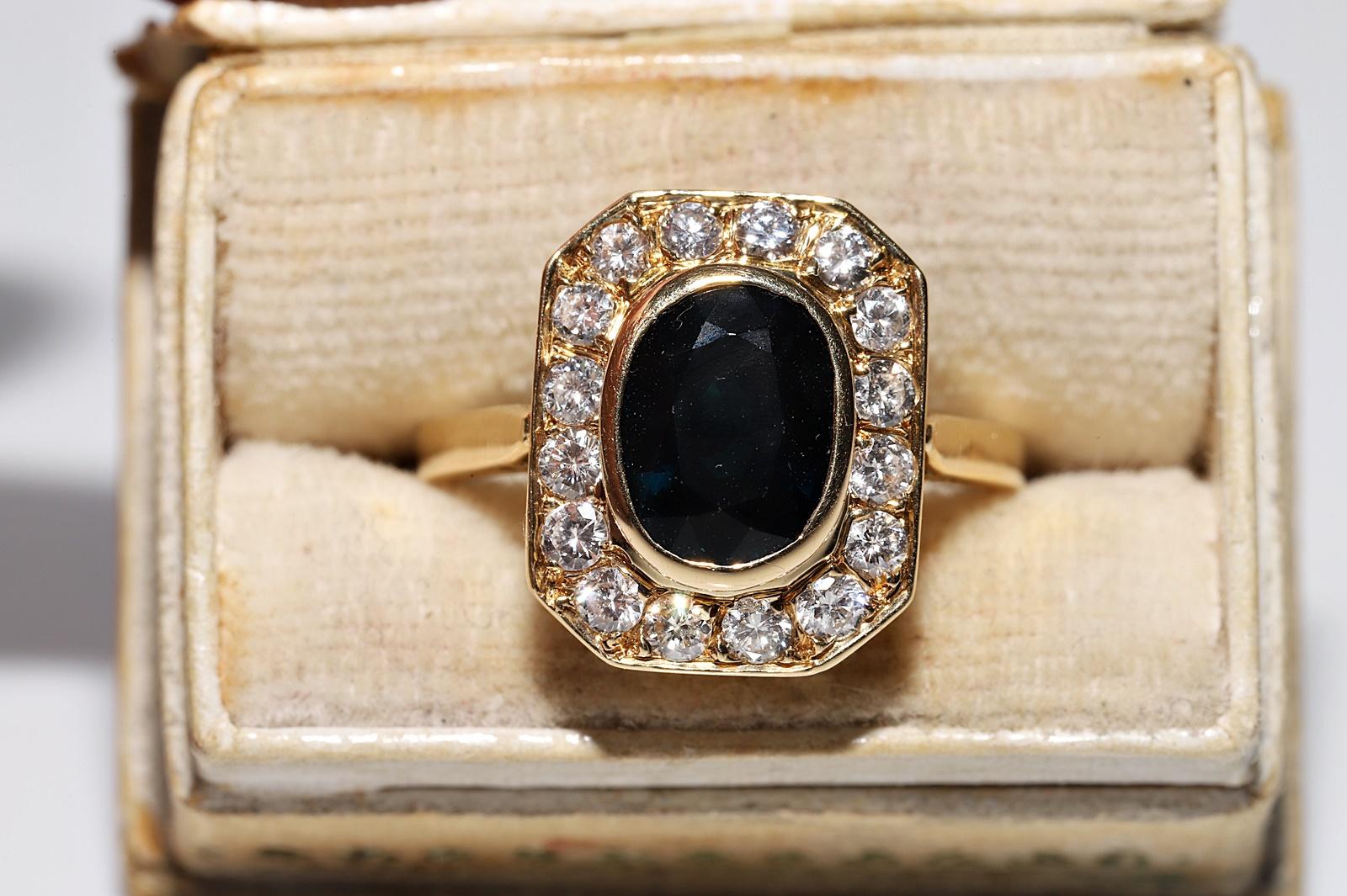 In sehr gutem Zustand.
Gesamtgewicht 4,7 Gramm.
Insgesamt ist Diamant 0,75 ct.
Der Diamant ist G Farbe und vvs-vs Klarheit.
Insgesamt Saphir 2 ct.
Ringgröße ist US 6
Wir können jede Größe herstellen.
Bitte kontaktieren Sie uns bei Fragen.