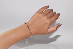 Vintage CIRCA 1990s 14k Gold Natürlicher Diamant und Kaliber geschnittener Rubin  Armbänder