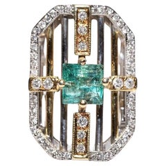 Emerald Cluster Rings