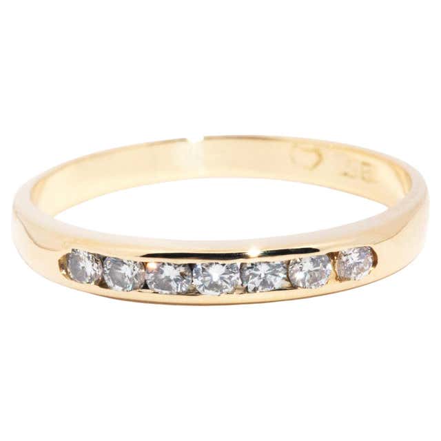 Channel-Set Ruby and Gold Eternity Band Ring at 1stDibs | channel set ...