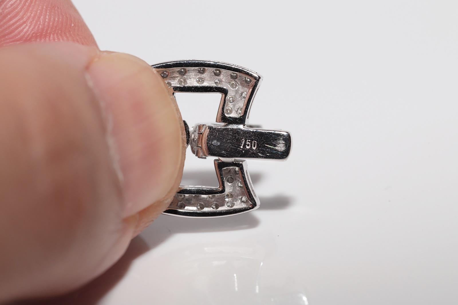 Bracciale stupefacente d'epoca, circa anni '90, in oro 18k con diamanti naturali decorati in vendita 6