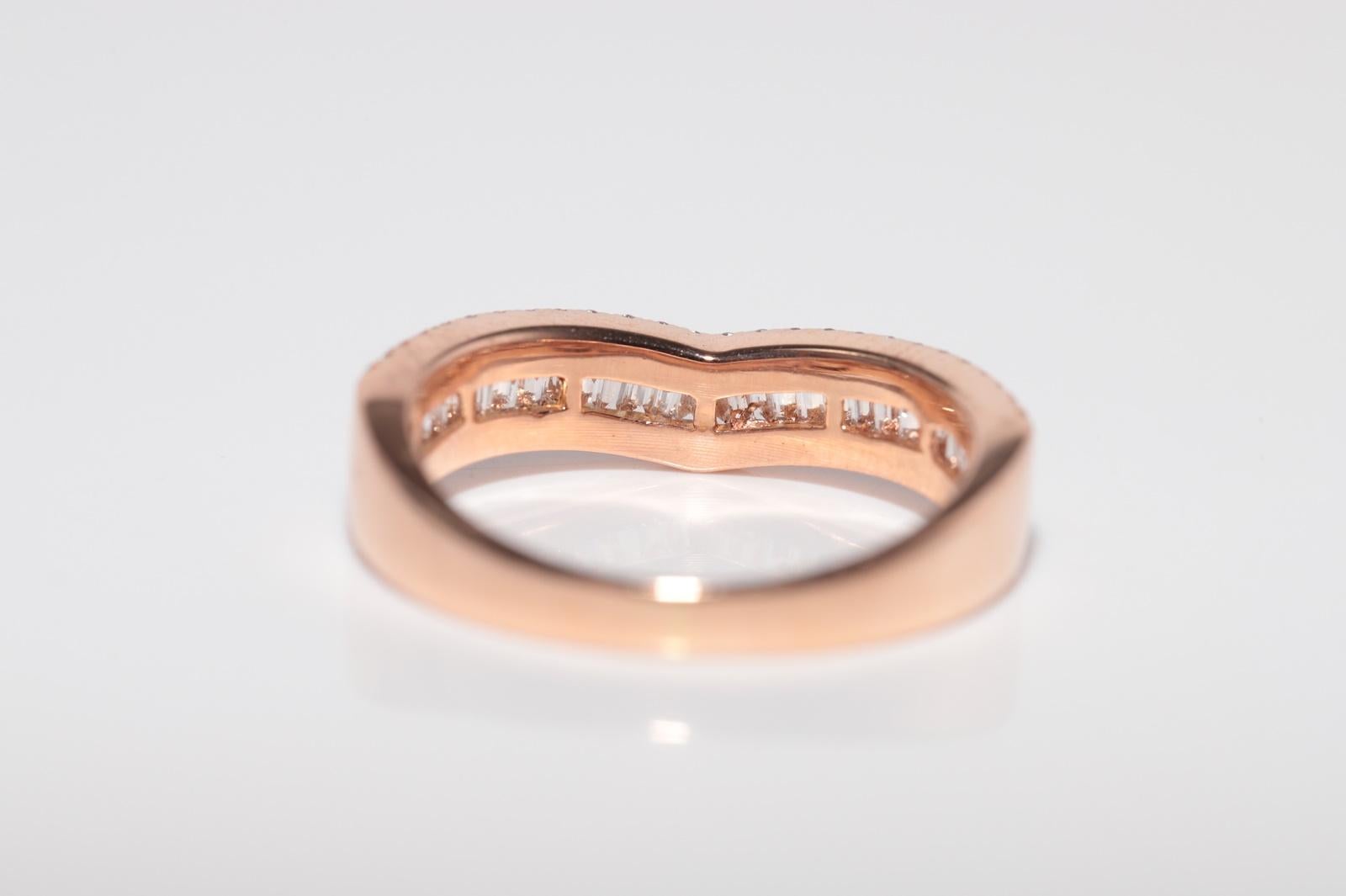 Vintage Circa 1990er Jahre 18k Gold Natürlicher Diamant Dekorierter Vintage-Ring im Angebot 6