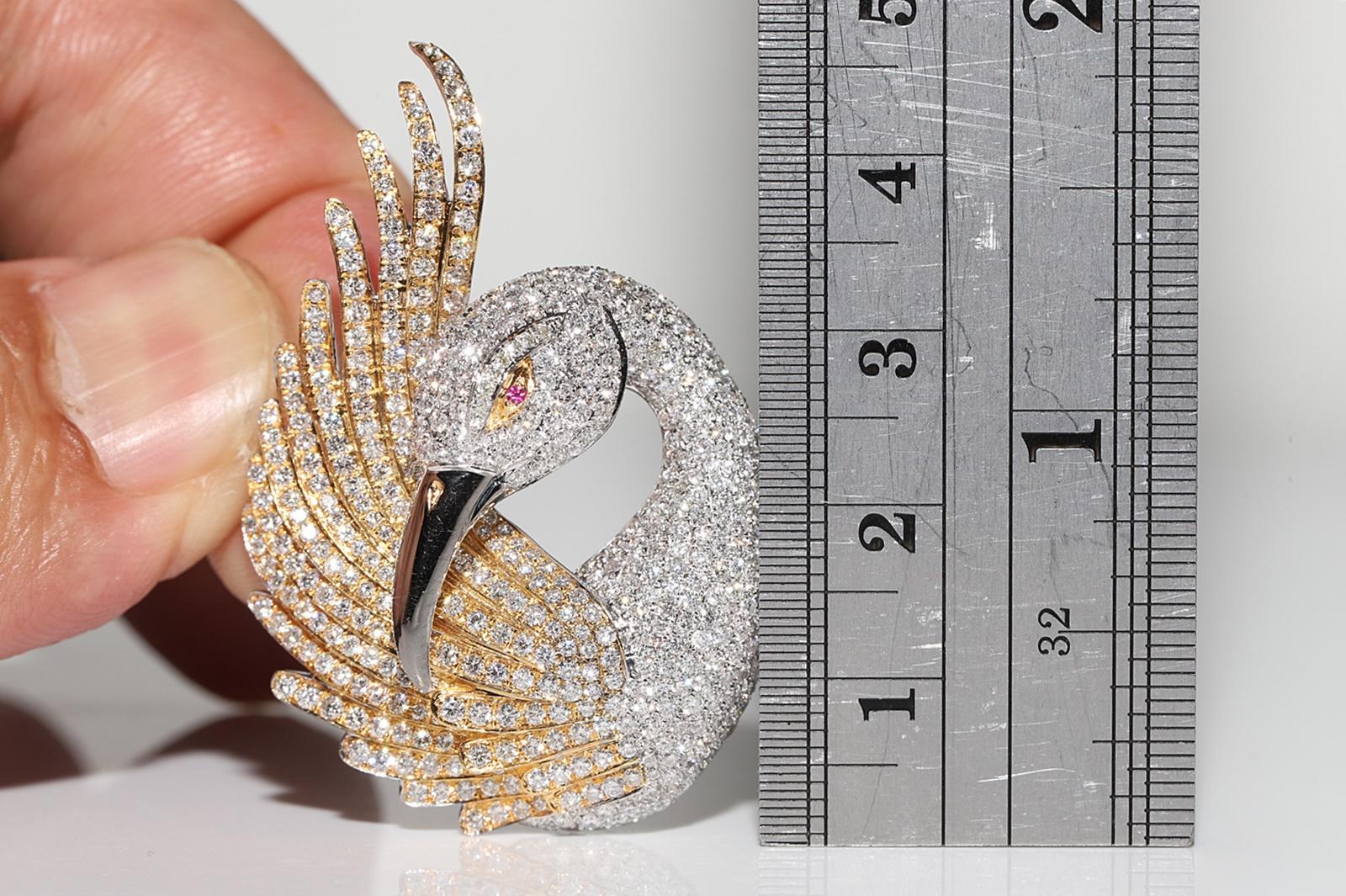 In very good condition.
Total weight is 14.6 grams.
Totally is diamond 4.41 ct.
The diamond is has G-H color and vvs-vs clarity.
Please contact for any questions.