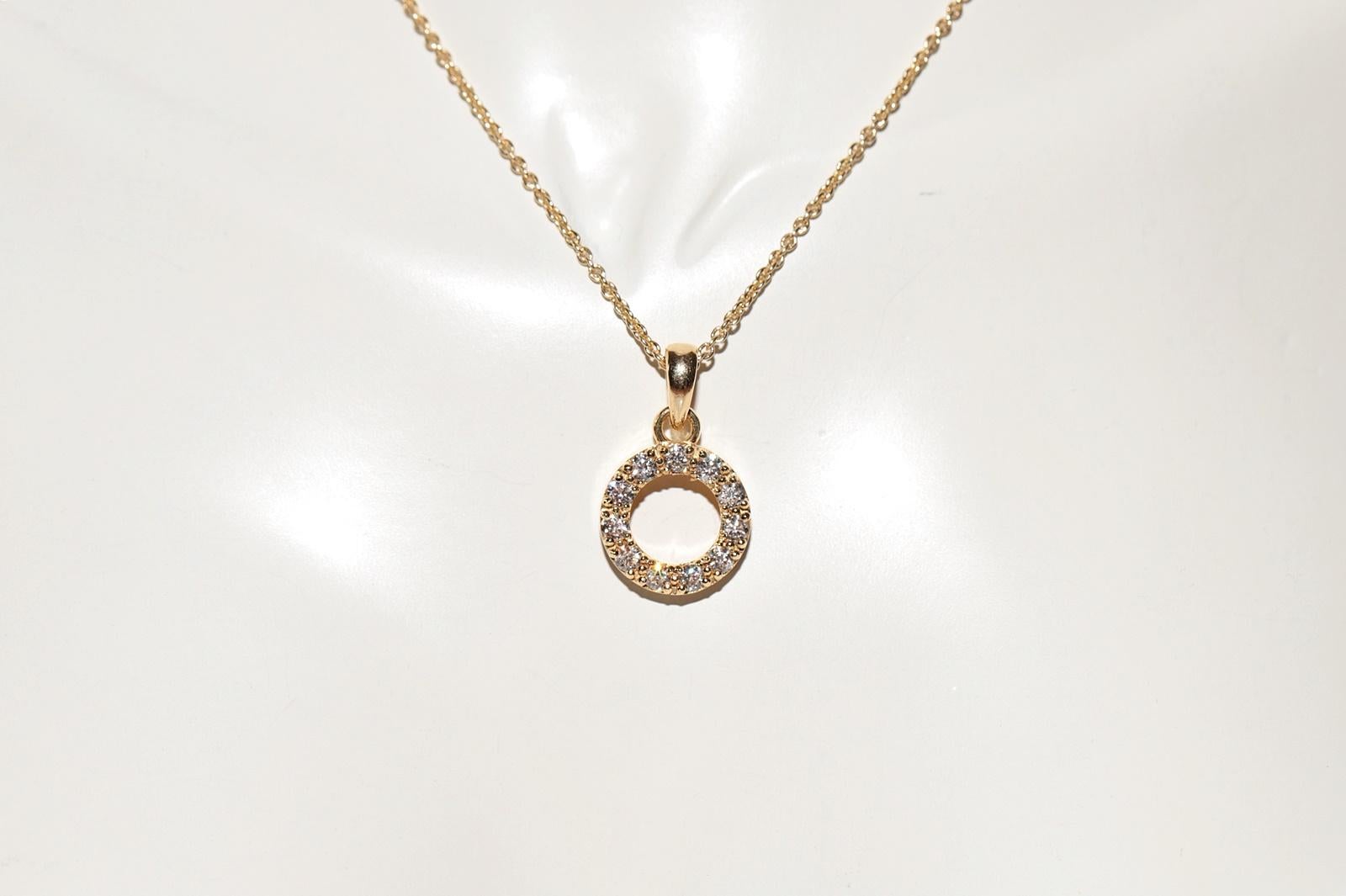 In very good condition.
Total weight is 6.4 grams.
Totally is diamond 0.80 ct.
The diamond is has G-H color and vvs-vs clarity.
Total lenght is chain 44 cm.
Please contact for any questions.