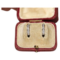 Diamond Hoop Earrings