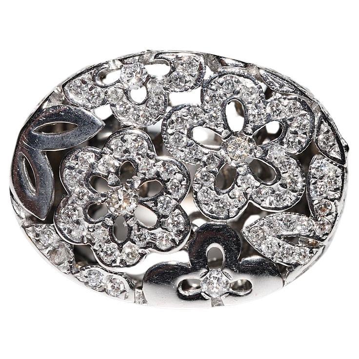 Vintage Diamond Holiday Ring 9K
