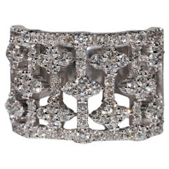 Vintage CIRCA gli anni 
90, anello in oro 18 carati con diamante naturale e decorazione di un forte serbatoio