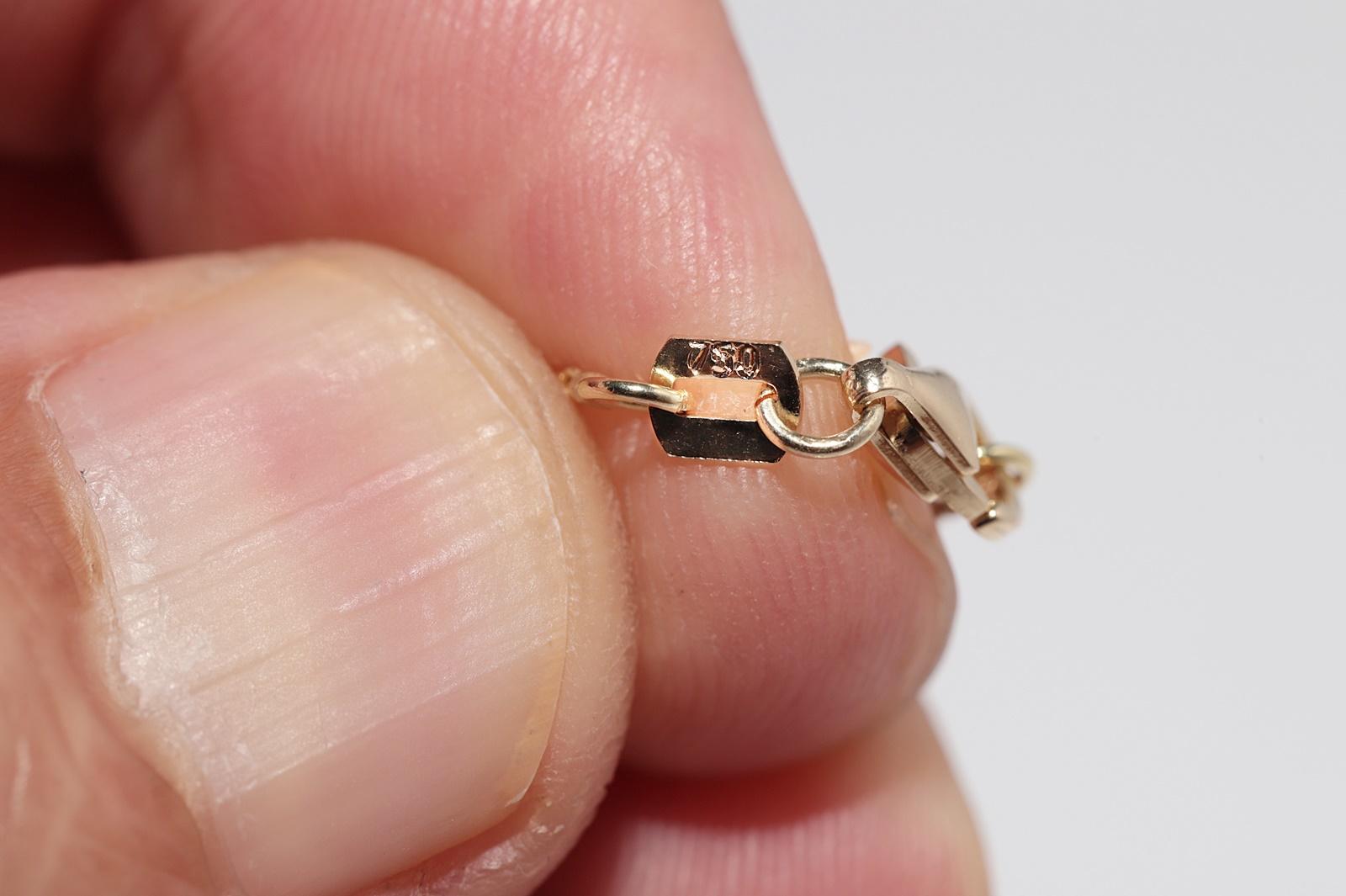 Vintage CIRCA 1990s 18k Gold Natürlicher Diamant Tansanit Bär Anhänger Halskette im Angebot 8